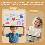 LED Note Board with Colors - 14.1"x10.9" Light-Up Acrylic Dry Erase Board,Letter Message Memo Drawing Board,Night Light & Desk Decor for Kids, Home, Office, or Gift