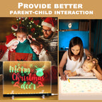 LED Note Board with Colors - 14.1"x10.9" Light-Up Acrylic Dry Erase Board,Letter Message Memo Drawing Board,Night Light & Desk Decor for Kids, Home, Office, or Gift